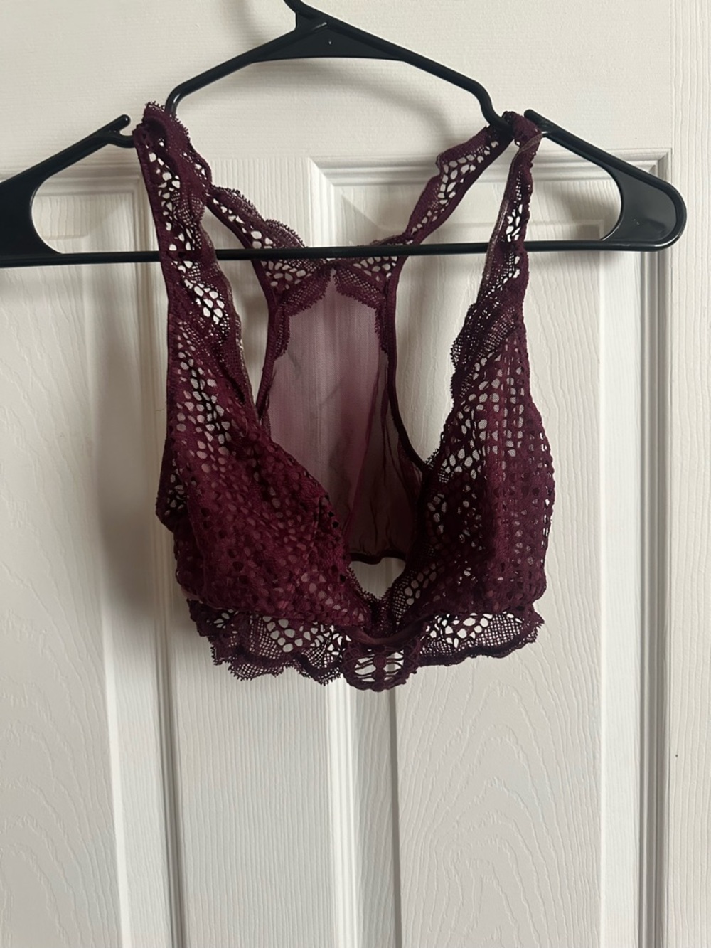 Victoria's Secret Lace Bralette - Burgundy
